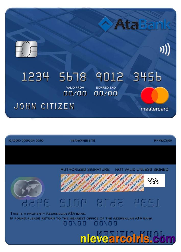 Azerbaijan ATA bank mastercard